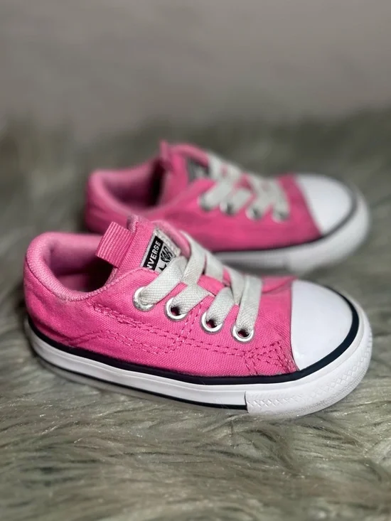 Converse CHUCK TAYLOR ALL STAR OX CORE - TODDLER Pink Low Top Sneaker Sz 5 - Picture 5 of 9
